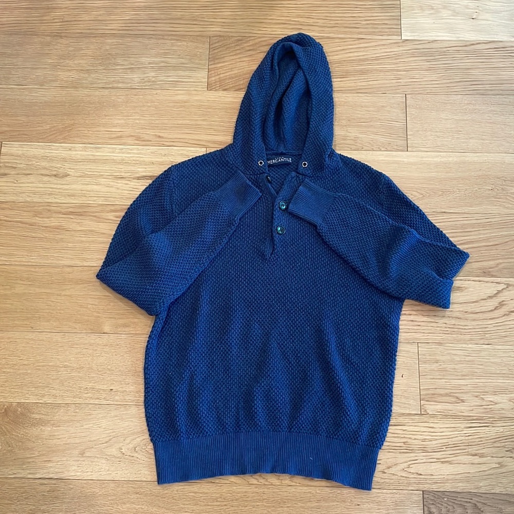 J Crew Mercantile Waffle Knit Hoodie